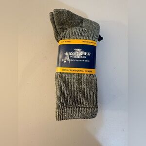 Men's Black Crew Socks - 2 Pairs